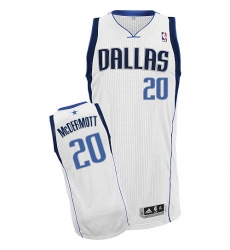 Women's Adidas Dallas Mavericks #20 Doug McDermott Authentic White Home NBA Jersey