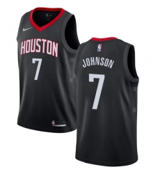 Men's Nike Houston Rockets #7 Joe Johnson Swingman Black NBA Jersey Statement Edition