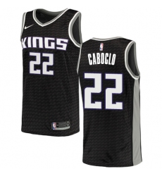 Women's Nike Sacramento Kings #22 Bruno Caboclo Swingman Black NBA Jersey Statement Edition