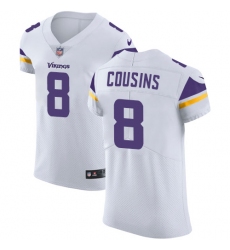 Men's Nike Minnesota Vikings #8 Kirk Cousins White Vapor Untouchable Elite Player NFL Jersey