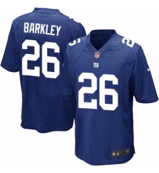 Men's Nike New York Giants #26 Saquon Barkley Game Royal Blue Team Color NFL Jersey