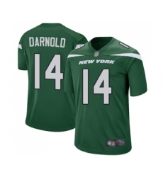 Men's New York Jets #14 Sam Darnold Game Green Team Color Football Jersey