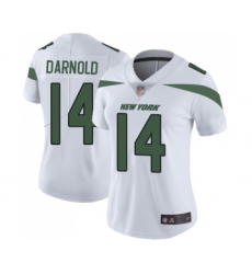 Women's New York Jets #14 Sam Darnold White Vapor Untouchable Limited Player Football Jersey
