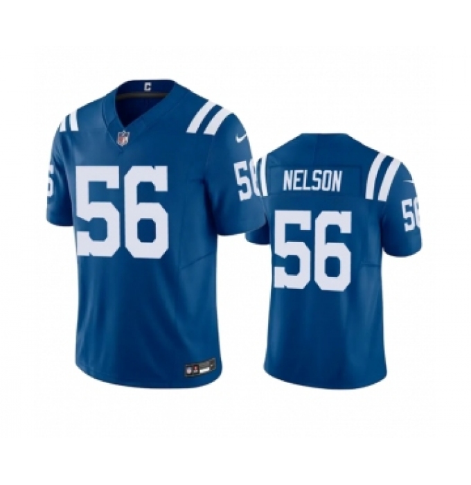 Men's Indianapolis Colts #56 Quenton Nelson Blue 2023 F.U.S.E Vapor Untouchable Stitched Football Jersey