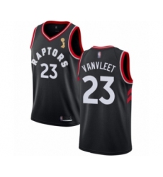 Women's Toronto Raptors #23 Fred VanVleet Swingman Black 2019 Basketball Finals Champions Jersey Statement Edition