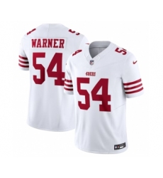 Men's Nike San Francisco 49ers #54 Fred Warner White 2023 F.U.S.E. Vapor Untouchable Limited Stitched Football Jersey