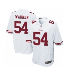 Men's San Francisco 49ers #54 Fred Warner Game White Football Jersey