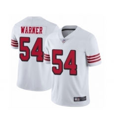Men's San Francisco 49ers #54 Fred Warner Limited White Rush Vapor Untouchable Football Jersey