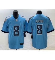 Men's Tennessee Titans #8 Will Levis Blue Vapor Untouchable Stitched Jersey