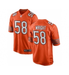Men's Chicago Bears #58 Darnell Wright Nike Orange 2023 NFL Draft First Round Pick Jersey