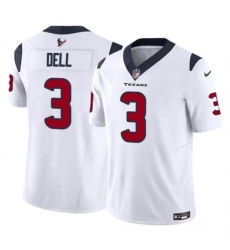 Men's Houston Texans #3 Tank Dell White 2023 F.U.S.E. Vapor Untouchable Football Stitched Jersey