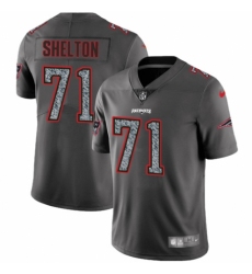 Men's Nike New England Patriots #71 Danny Shelton Gray Static Vapor Untouchable Limited NFL Jersey