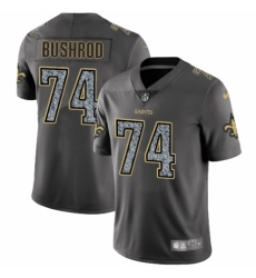 Men's Nike New Orleans Saints #74 Jermon Bushrod Gray Static Vapor Untouchable Limited NFL Jersey