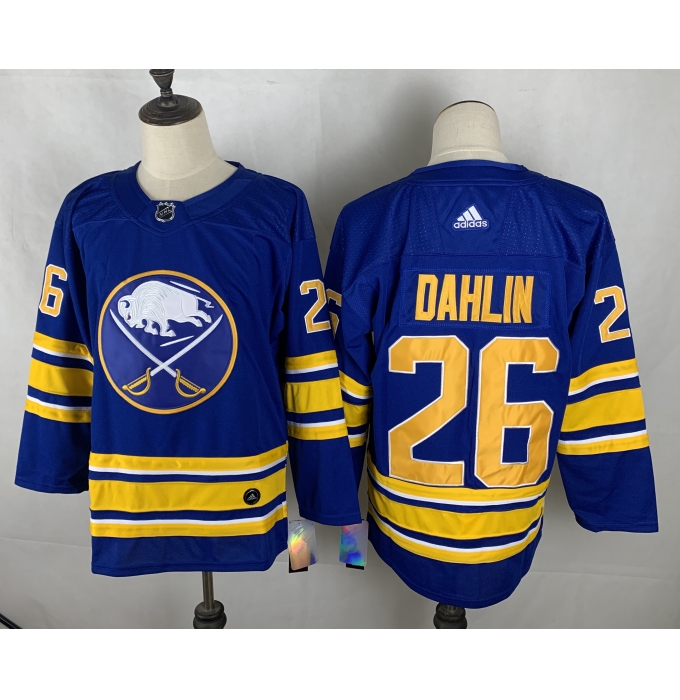 Men's Buffalo Sabres #26 Rasmus Dahlin Blue Fanatics Branded Royal Home Breakaway Jersey
