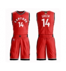 Men's Toronto Raptors #14 Danny Green Swingman Red 2019 Basketball Finals Bound Suit Jersey - Icon Edition