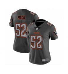 Women's Chicago Bears #52 Khalil Mack Limited Gray Static Fashion Football Jersey