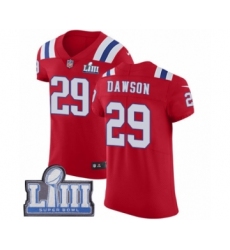 Men's Nike New England Patriots #29 Duke Dawson Red Alternate Vapor Untouchable Elite Player Super Bowl LIII Bound NFL Jersey