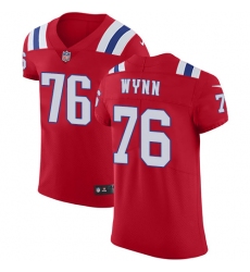 Men's Nike New England Patriots #76 Isaiah Wynn Red Alternate Vapor Untouchable Elite Player NFL Jersey