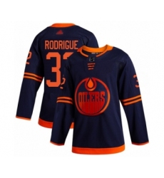 Men's Edmonton Oilers #32 Olivier Rodrigue Authentic Navy Blue Alternate Hockey Jersey
