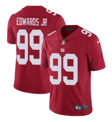Men's Nike New York Giants #99 Mario Edwards Jr Red Alternate Vapor Untouchable Limited Player NFL Jersey