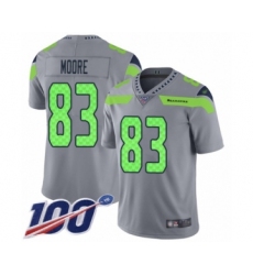 Youth Seattle Seahawks #83 David Moore Limited Silver Inverted Legend 100th Season Football Jersey