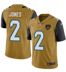 Youth Nike Jacksonville Jaguars #2 Landry Jones Limited Gold Rush Vapor Untouchable NFL Jersey