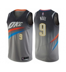 Youth Oklahoma City Thunder #9 Nerlens Noel Swingman Gray Basketball Jersey - City Edition