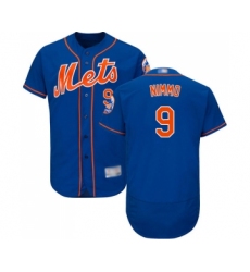 Men's New York Mets #9 Brandon Nimmo Royal Blue Alternate Flex Base Authentic Collection Baseball Jersey
