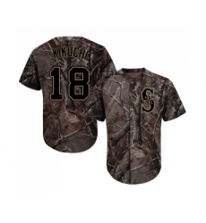 Men's Seattle Mariners #18 Yusei Kikuchi Authentic Camo Realtree Collection Flex Base Baseball Jersey