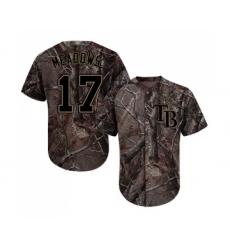 Men's Tampa Bay Rays #17 Austin Meadows Authentic Camo Realtree Collection Flex Base Baseball Jersey