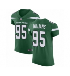 Men's New York Jets #95 Quinnen Williams Green Team Color Vapor Untouchable Elite Player Football Jersey