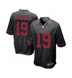 Men's San Francisco 49ers #19 Deebo Samuel Game Black Football Jersey