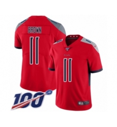 Youth Tennessee Titans #11 A.J. Brown Limited Red Inverted Legend 100th Season Football Jersey