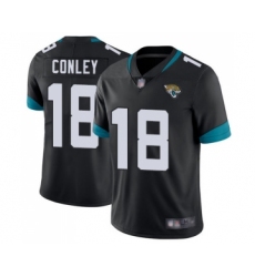 Men's Jacksonville Jaguars #18 Chris Conley Black Team Color Vapor Untouchable Limited Player Football Jersey
