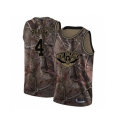 Men's New Orleans Pelicans #4 JJ Redick Swingman Camo Realtree Collection Basketball Jersey