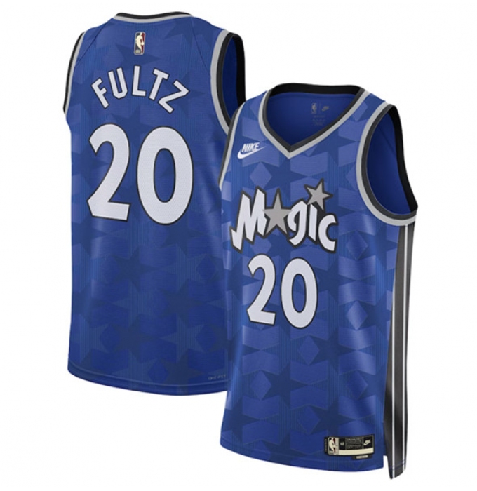 Men's Orlando Magic #20 Markelle Fultz Blue 2023-24 Classic Edition Stitched Basketball Jersey