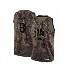 Men's Golden State Warriors #8 Alec Burks Swingman Camo Realtree Collection Basketball Jersey