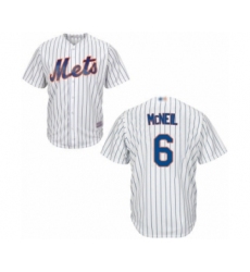 Men's New York Mets #6 Jeff McNeil Replica White Home Cool Base Baseball Jersey