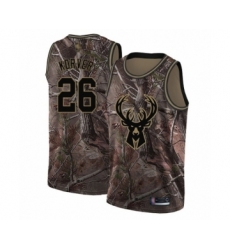 Women's Milwaukee Bucks #26 Kyle Korver Swingman Camo Realtree Collection Basketball Jersey