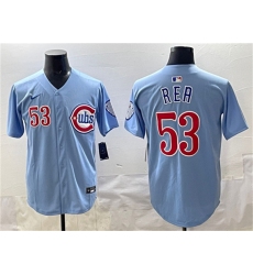 Men's Chicago Cubs #53 Colin Rea Blue 2024-25 2nd Alternate Limited Stitched Baseball Jersey