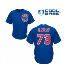Youth Chicago Cubs #73 Adbert Alzolay Authentic Royal Blue Alternate Cool Base Baseball Player Jersey