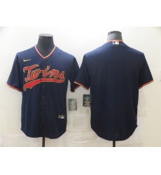 Men's Nike Minnesota Twins Blank Navy Alternate Stitched Baseball Jersey