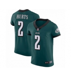 Philadelphia Eagles #2 Jalen Hurts Midnight Green Team Color Vapor Untouchable Elite Player Football Jersey
