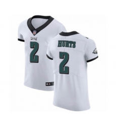Philadelphia Eagles #2 Jalen Hurts White Vapor Untouchable Elite Player Football Jersey