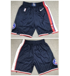 Men's Brooklyn Nets Navy 75th Anniversary City Edition Shorts (Run Small)