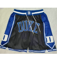 Men's Duke Blue Devils Black Just Don Shorts