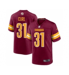 Men's Washington Commanders #31 Kamren Curl 2022 Burgundy Game Stitched Jersey