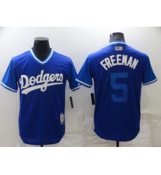 Men's Nike Los Angeles Dodgers #5 Freddie Freeman Blue Jersey