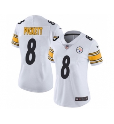Women's Pittsburgh Steelers #8 Kenny Pickett White Vapor Untouchable Limited Stitched Jersey(Run Small)