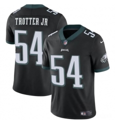 Men's Philadelphia Eagles #54 Jeremiah Trotter Jr Black 2024 Draft Vapor Untouchable Limited Football Stitched Jersey